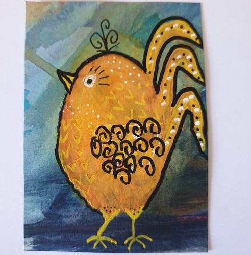 Artist trading card aceo - artist,