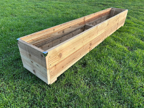 Wooden garden planter 3ft - garden,