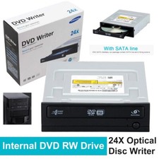 Internal DVD RW Drive 24X | Optical Disc Writer Rewriter Burner for DVD±R, CD-R
