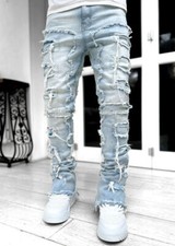 Mens Skinny Ripped Jeans