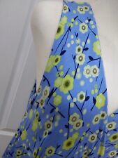 Amari Blue Jersey Green Flower