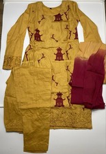 3 Piece Cotton Embroidery Suit