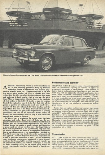 Hillman super minx - super, cc