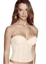 Dominique Ivory Lace Strapless