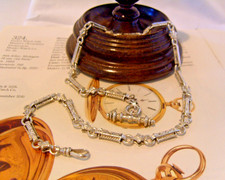 Pocket watch chain sterling - watch,