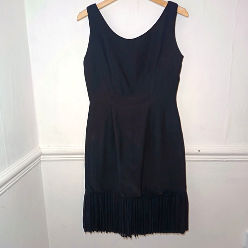 Handmade womens dress black - dress,