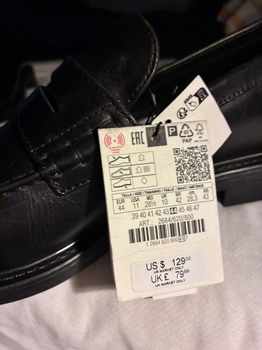 Zara men black penny - black,