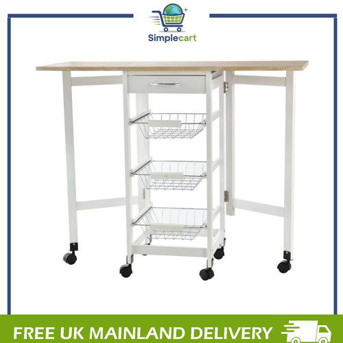 Drop leaf kitchen - trolley, 3