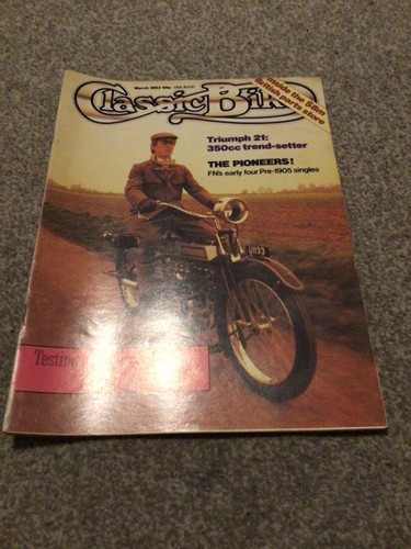 Classic bike magazine march - magazine,