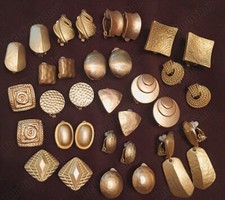 CLIP ON VINTAGE GOLD FASHION