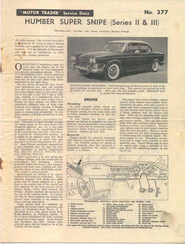 Humber super snipe - series, ii