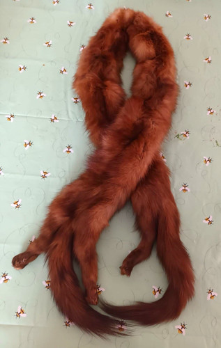 Women brown fur - women’s, scarf/