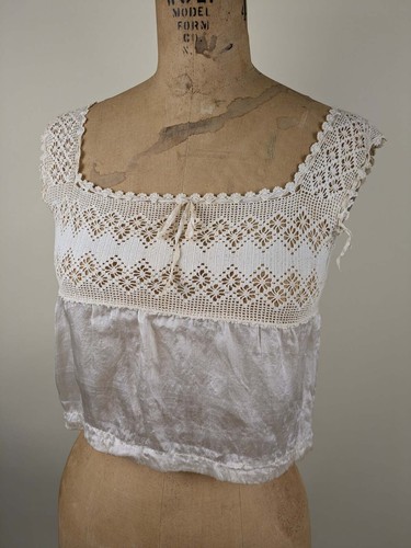 Antique victorian silk crochet - antique,