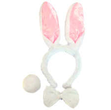 Rabbit Ears Headband Bow Tie