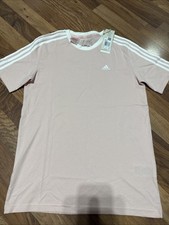 Adidas size 13-14 G 3S Bf T IZ3448 Girls Rose Pink T Shirt New With Tag