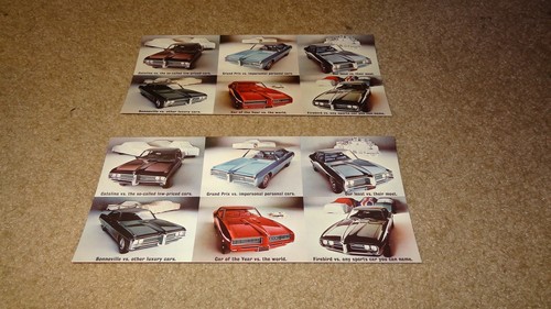 1968 pontiac postcards - 1968, 68