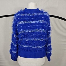 Blue Fluffy Shaggy Jumper