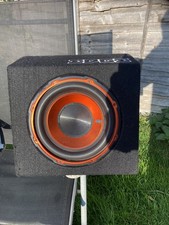 Edge 12in Active 750w Subwoofer Sub Amplifier Bass Box Enclosure 