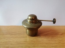 Antique Brass Alcohol Burner Spirit Lamp Heater w/Adjustable Wick vgc.