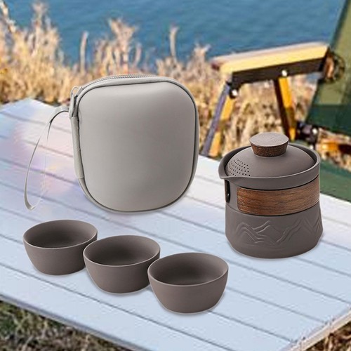 Tea pot set teacups - pot,