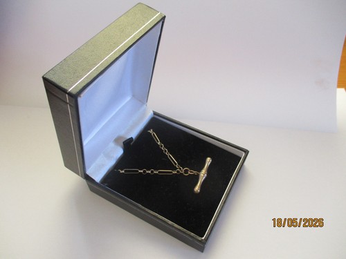 9ct gold figaro chain belcher - gold,