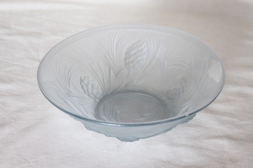 Art deco frosted blue - art, glass