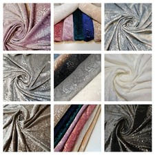 Rose Floral Embossed Velvet