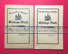 2 x old insert book Sparkasse