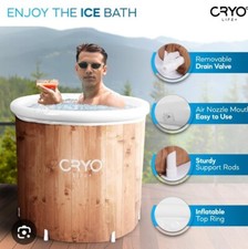 Cryo Life Portable Ice Bath, Tub, Outdoor Cold Water Therapy Recovery RRP £115