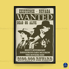 WANTED POSTER 'Gunmen of the Apocalypse' Red Dwarf Art Poster Print (3 Sizes)