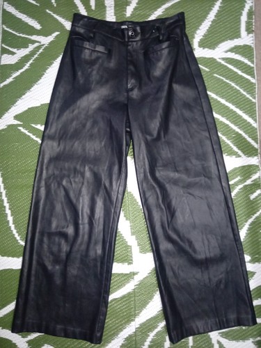 Zara black faux leather - faux,