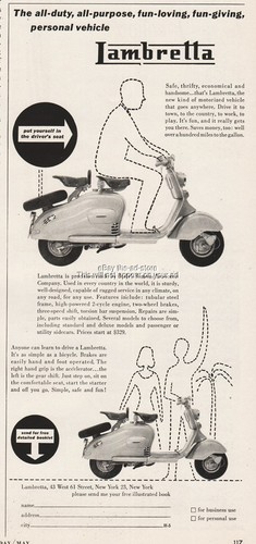 1955 lambretta motor - 1955, scooter