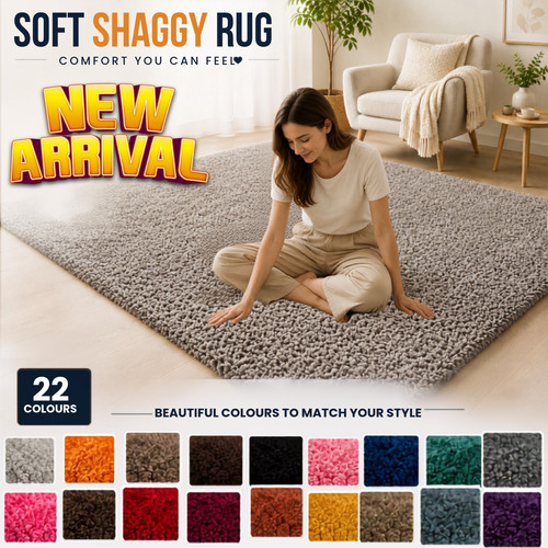 Extra large thick shaggy rugs - large,