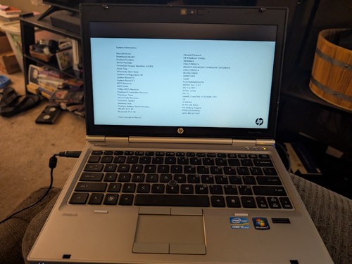 Elitebook 2560p boots to - 2560p,