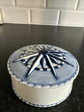 Vintage blue white lidded - vintage,