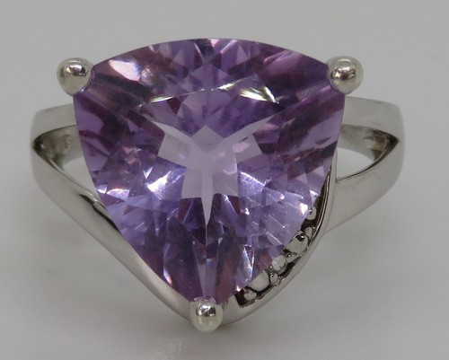 Sterling silver amethyst - silver,