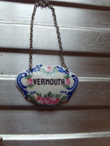 Vermouth decanter label - decanter,
