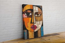 Women Faces Picasso Style Large Modern Geometric Canvas Wall Art Picture Print