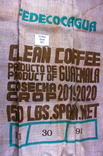 Guatemalan hessian coffee sack - guatemalan,