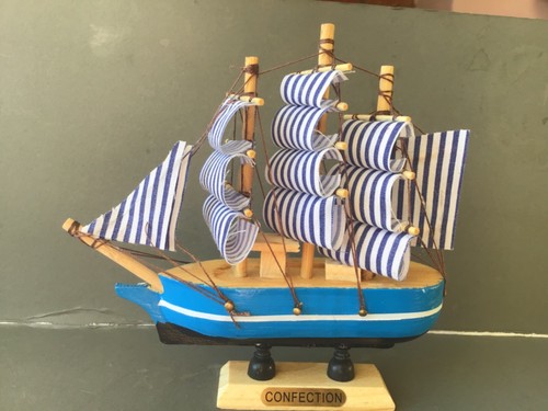 Miniature wooden sailing ship - miniature,