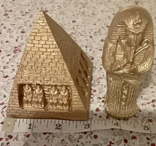 Egyptian statues pyramid - egyptian, &