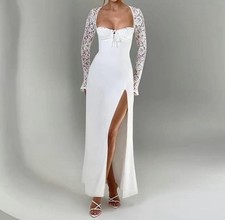 White Lace Maxi Dress