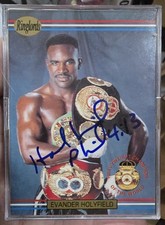 Evander Holyfield Signed 1991