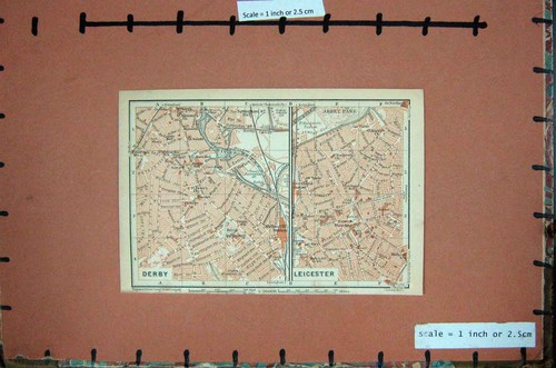 Old antique print - old, map