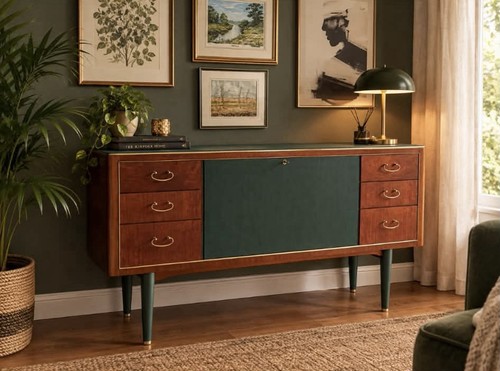 Mid century vintage wooden - mid,