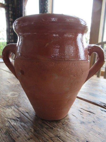 Terracotta pot vase - *terracotta, from