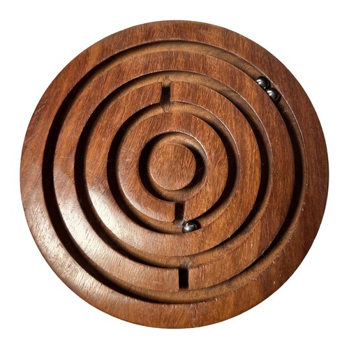 Wooden labyrinth puzzle maze - maze,
