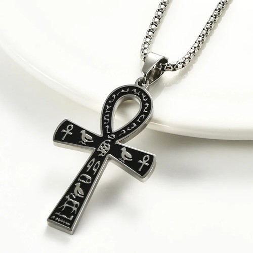 Egyptian ankh cross pendant - egyptian,