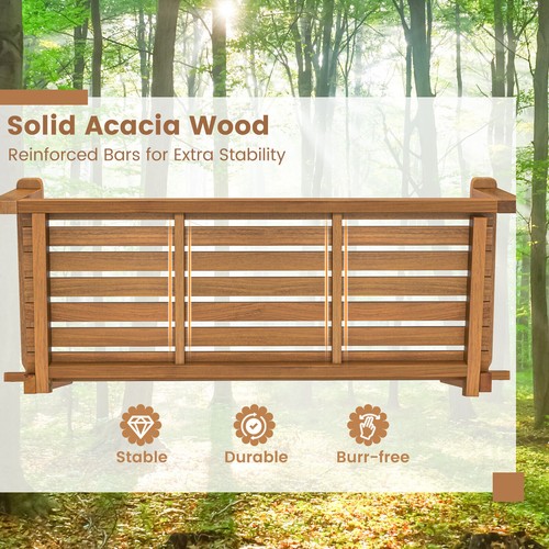 Acacia wood porch - wood, swing