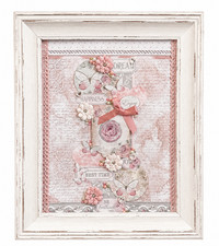 Shabby chic framed rose - chic,